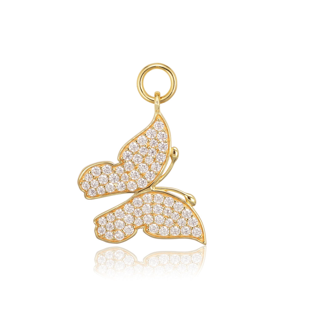 Sif Jakobs Charm pour créoles Farfalla SJ-CH2383-CZ-YG