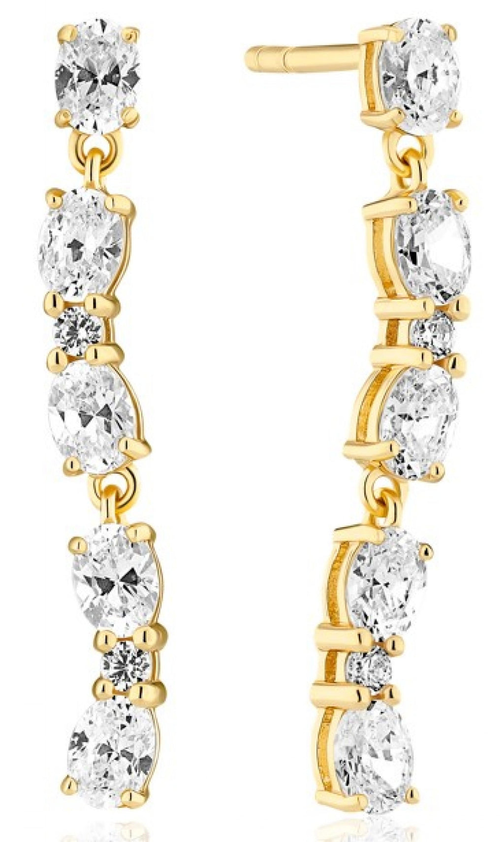 Sif Jakobs Boucles d'oreilles Ellera Ovale SJ-E2417-CZ-YG