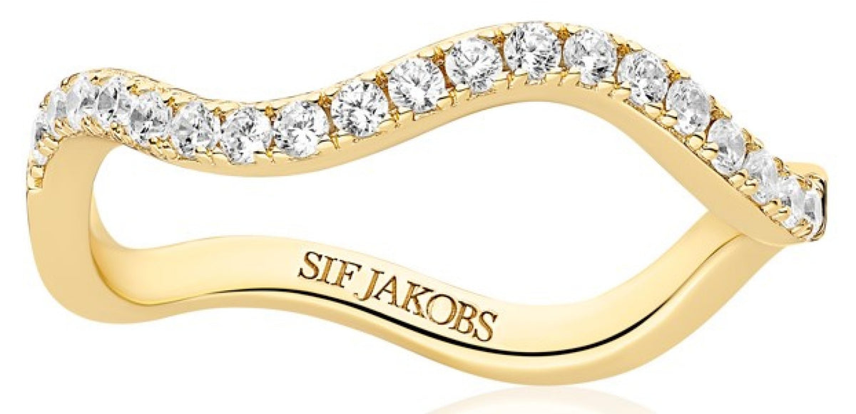 Sif Jakobs Bague Ellera Waves SJ-R3869-CZ-YG