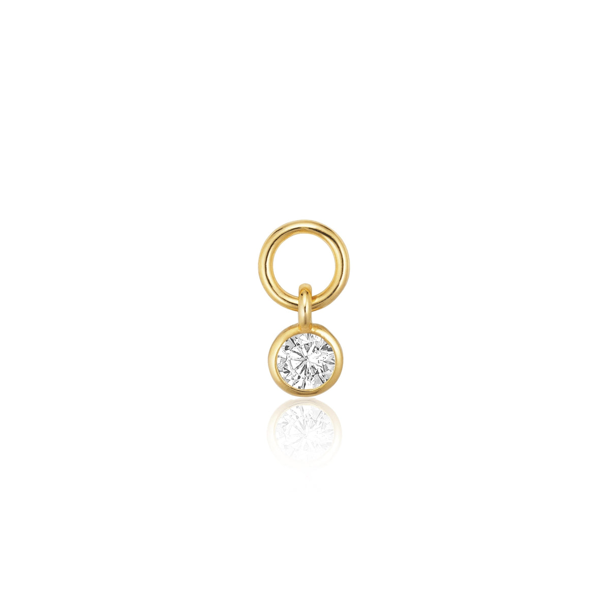 Sif Jakobs Charm pour créoles Ghiera Uno SJ-CH2370-CZ-YG