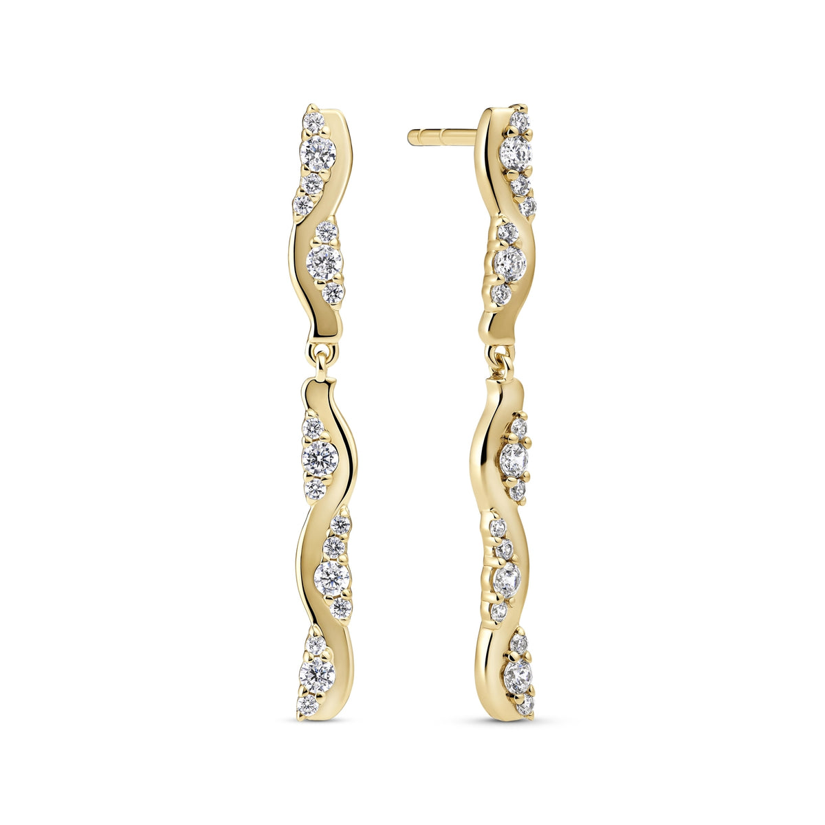 Sif Jakobs Boucles d'oreilles Ellera Waves SJ-E2764-CZ-YG