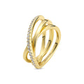 Sif Jakobs Bague Spirale SJ-R2590-CZ-YG