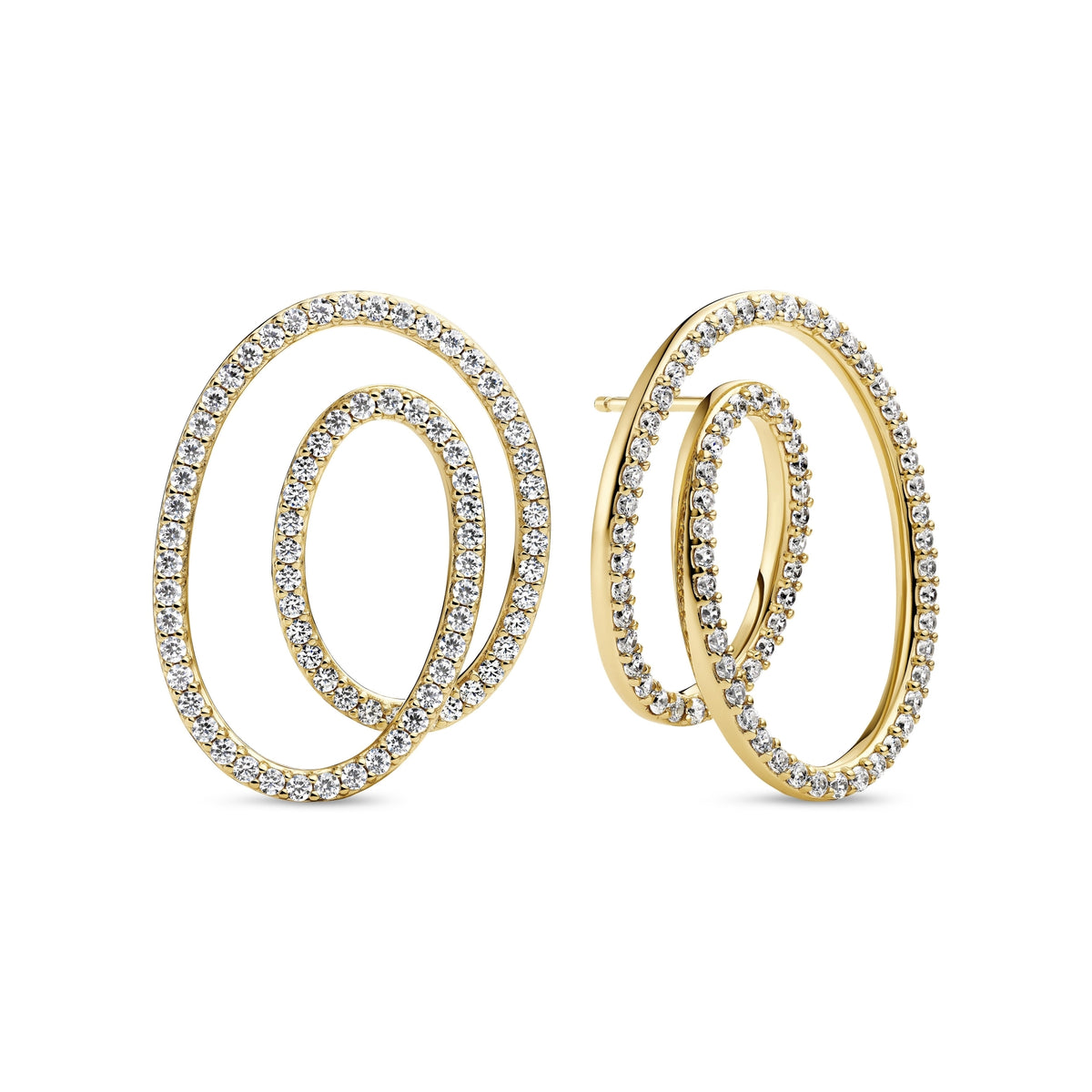 Sif Jakobs Boucles d'oreilles Spirale SJ-E2599-CZ-YG