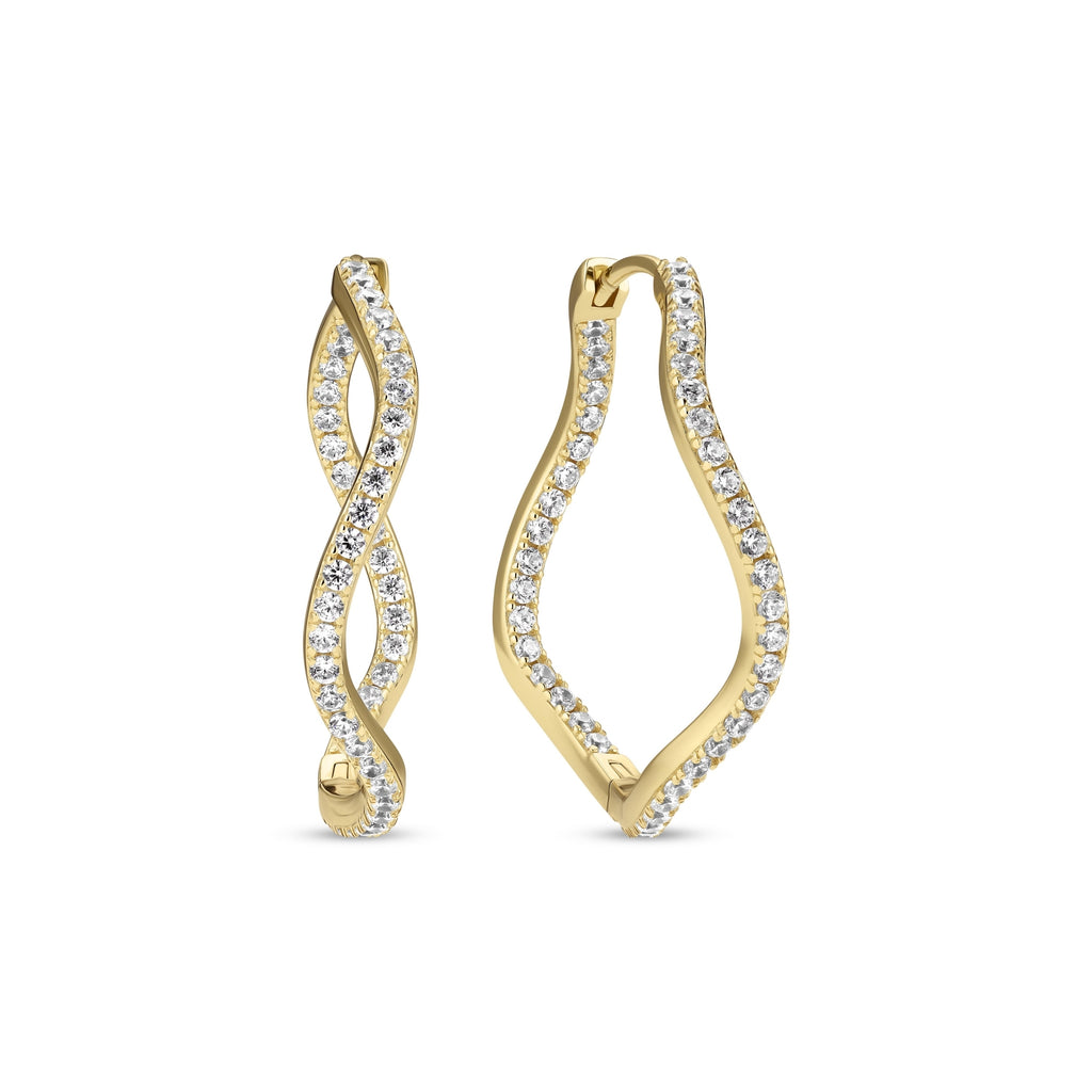 Sif Jakobs Boucles d'oreilles Ellera Waves SJ-E3879-CZ-YG