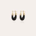 GAS Bijoux Boucles d'oreilles Écume petit modèle Noir AECUME/PM/O/T
