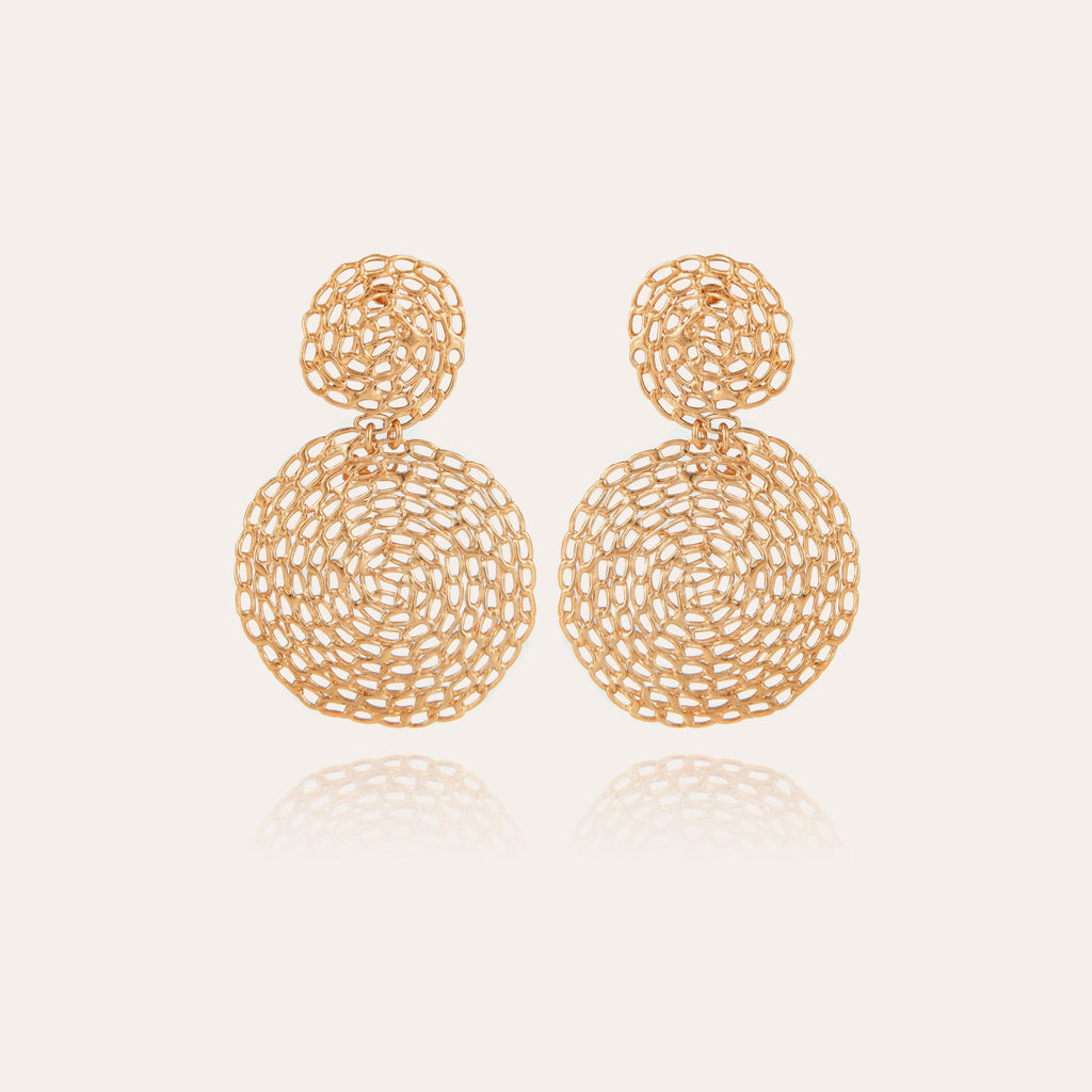 GAS Bijoux Boucles d'oreilles Onde Gourmette petit modèle AONDE/GOURMETTE/PM/O