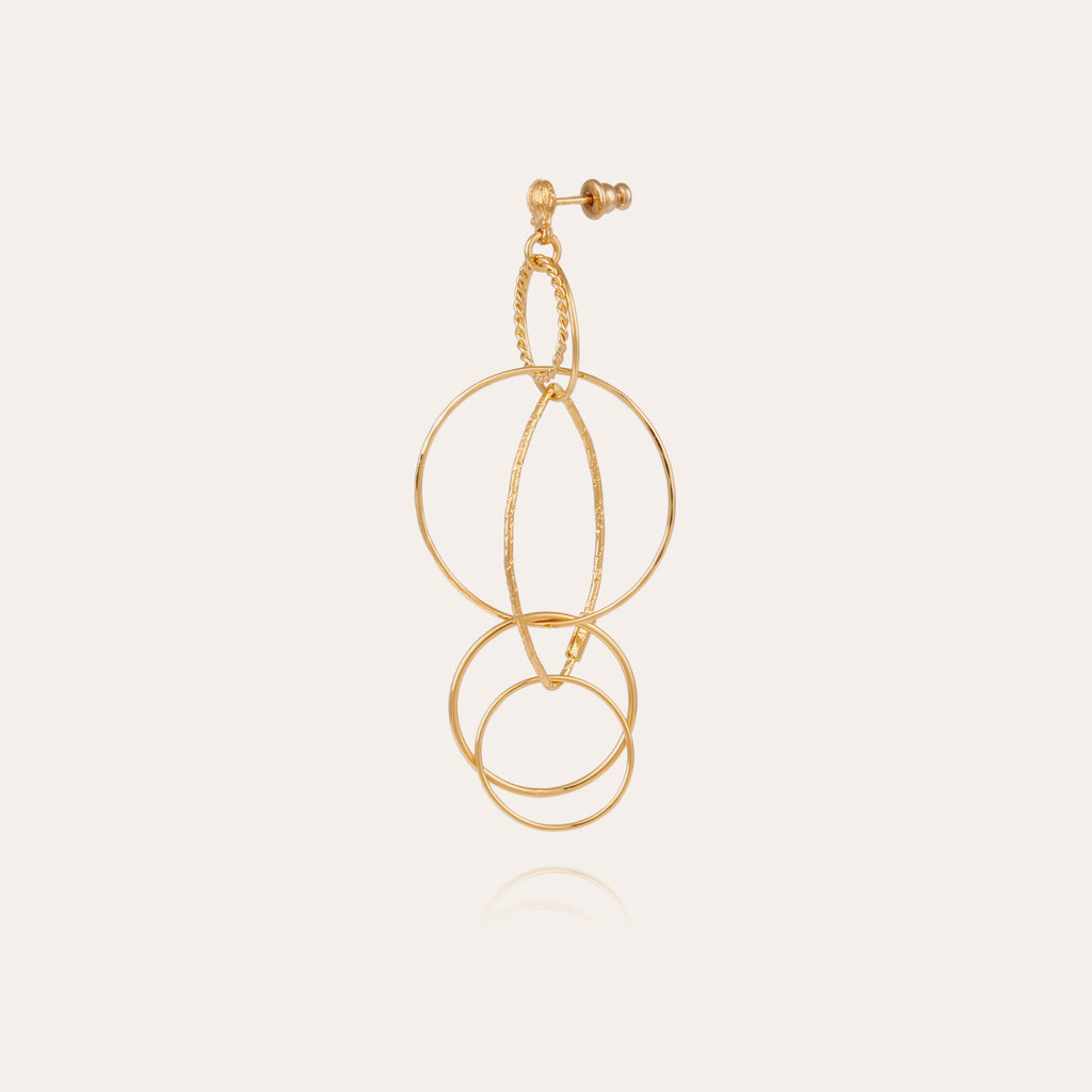 GAS Bijoux Boucles d'oreilles Torsade Multi grand modèle ATORSADE/MULTI/O