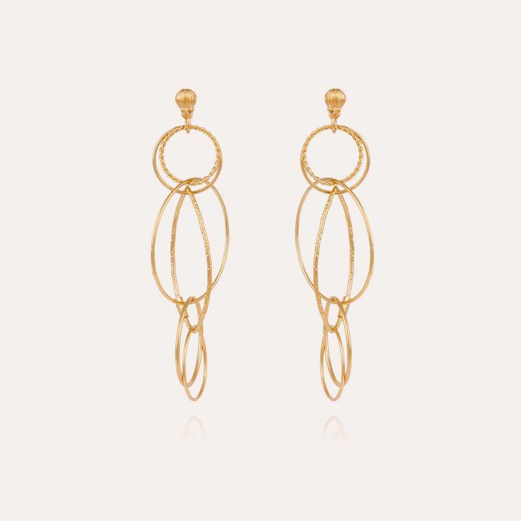 GAS Bijoux Boucles d'oreilles Torsade Multi petit modèle ATORSADE/MULTI/OPM