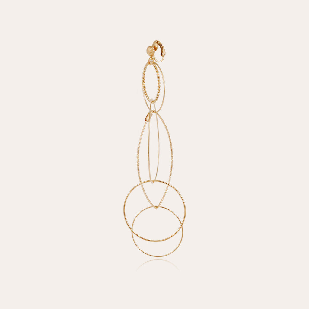 GAS Bijoux Boucles d'oreilles Torsade Multi petit modèle ATORSADE/MULTI/OPM