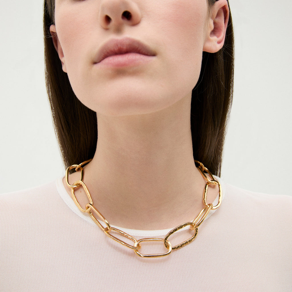 GAS Bijoux Collier Maille Ovale grand modèle CMAILLE/OVALE/GM/O