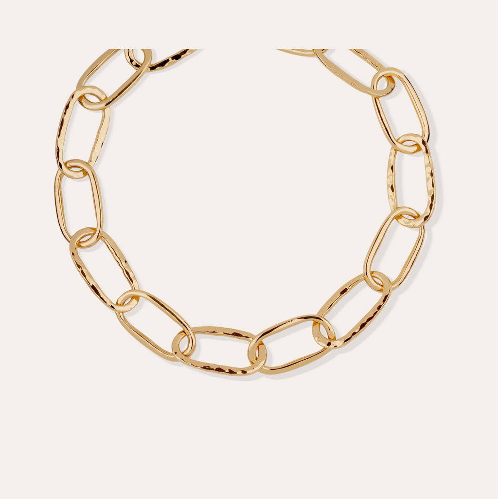 GAS Bijoux Collier Maille Ovale grand modèle CMAILLE/OVALE/GM/O