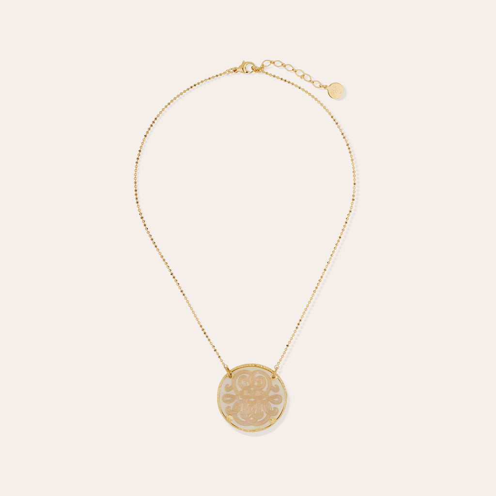 GAS Bijoux Collier Sun Diva nacre grand modèle CSUN/DIVA/O/GM/X