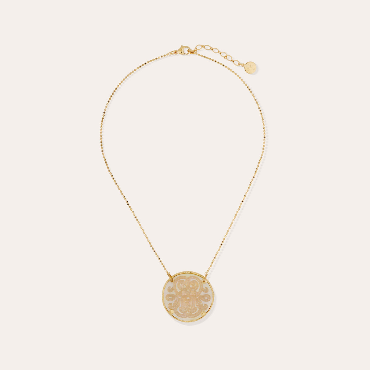 GAS Bijoux Collier Sun Diva nacre grand modèle CSUN/DIVA/O/GM/X