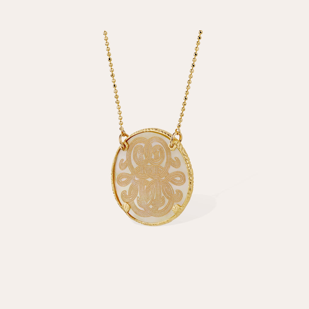 GAS Bijoux Collier Sun Diva nacre grand modèle CSUN/DIVA/O/GM/X