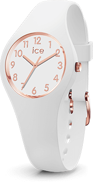 ICE glam - White Rose-Gold - Numbers - Extra small - 3H — Ice-Watch