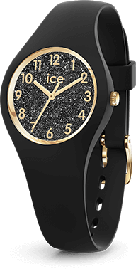 ICE glitter - Black - Numbers - Extra small - 3H — Ice-Watch