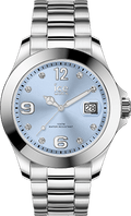 ICE steel - Classic - Light blue SR - Stones - Medium - 3H — Ice-Watch