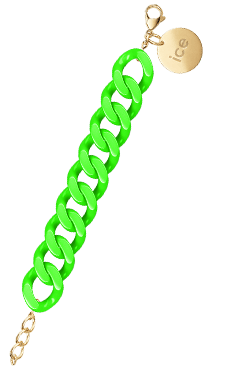 ICE - Jewellery - Chain bracelet - Flashy green - Gold — Ice-Watch