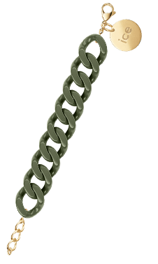 ICE - Jewellery - Chain bracelet - Khaki - Gold — Ice-Watch