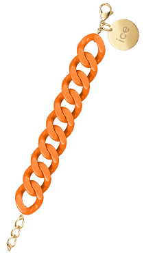ICE - Jewellery - Chain bracelet - Flashy orange - Gold — Ice-Watch