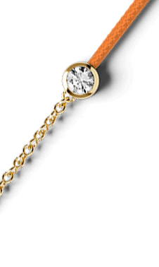 ICE - Jewellery - Diamond bracelet - Half chain - Orange — Ice-Watch