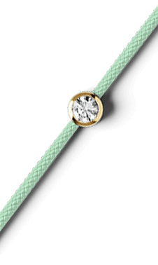 ICE - Jewellery - Diamond bracelet - Cord - Aqua green — Ice-Watch