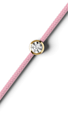 ICE - Jewellery - Diamond bracelet - Cord - Light pink KID — Ice-Watch