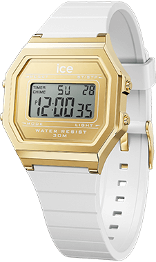 ICE digit retro - White gold - Small — Ice-Watch