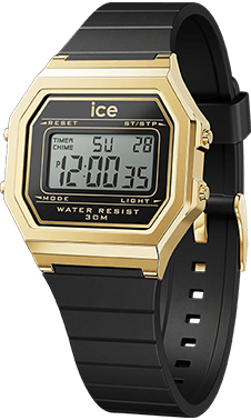 ICE digit retro - Black gold - Small — Ice-Watch
