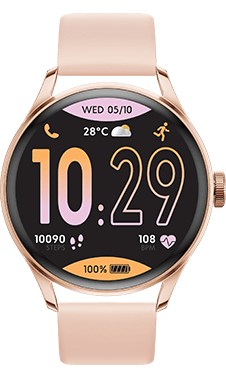 ICE smart 2.0 - Rose-gold - Nude - Round 1.2 AMOLED — Ice-Watch