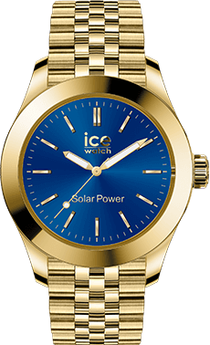 ICE steel - Gold blue - Medium - SOLAR 3H — Ice-Watch
