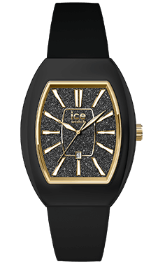 ICE boliday - Dome - Black glitter gold - Small - 3H+D — Ice-Watch