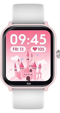 ICE smart junior 3.0 - Pink - White - 1.75 AMOLED — Ice-Watch