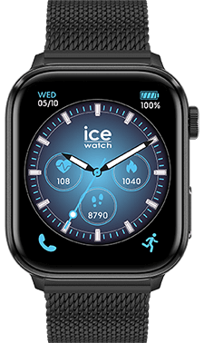 ICE smart 3.0 - Black - Milanese - 1.78 AMOLED - GPS — Ice-Watch