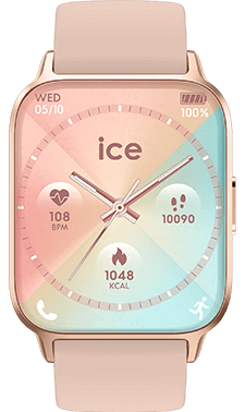 ICE fit 1.0 - Rose-gold - Nude - 1.78 AMOLED - GPS — Ice-Watch