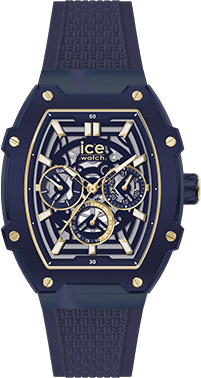 ICE boliday - Gold blue skel - Steel - Medium - MT — Ice-Watch