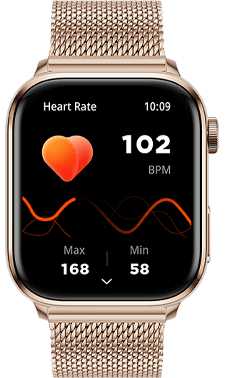 ICE smart 2.0 - Rose gold - Milanese band - 1.96 AMOLED — Ice-Watch