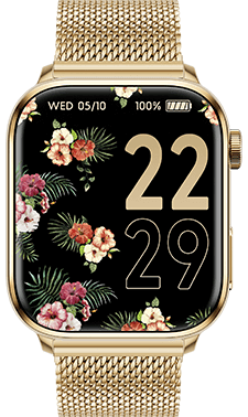 ICE smart 2.0 - Gold - Milanese band - 1.96 AMOLED — Ice-Watch