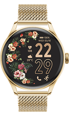 ICE smart 2.0 - Gold - Milanese band - 1.2 AMOLED — Ice-Watch