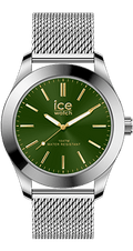 ICE steel - Silver green - Milanese - Medium - 3H — Ice-Watch