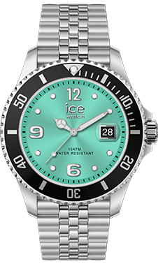 ICE steel - Black turquoise silver - 5 links - 41mm - 3H — Ice-Watch