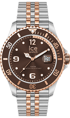 ICE steel - Chocolate brown SR RG - 5 links - 34mm - 3H — Ice-Watch