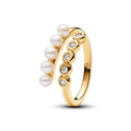 Pandora Timeless Bague Ouverte Perles de Culture d’Eau Douce Traitées & Pierres 163146C01