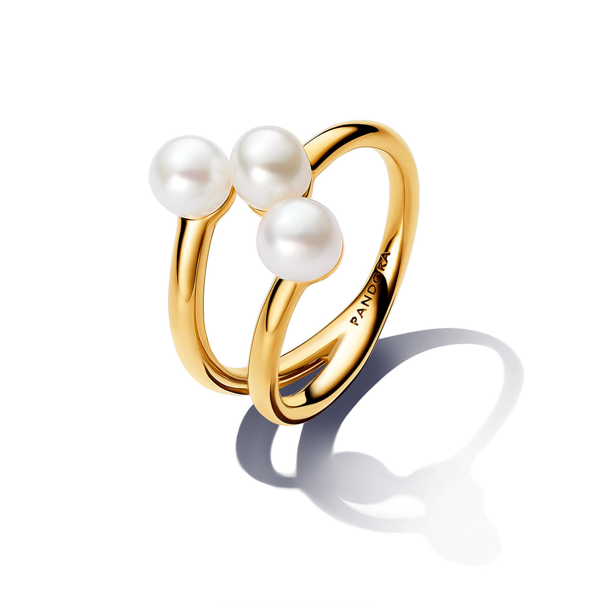 Pandora Essence Bague Ouverte Perle de Culture d'Eau Douce Traitée 163285C01