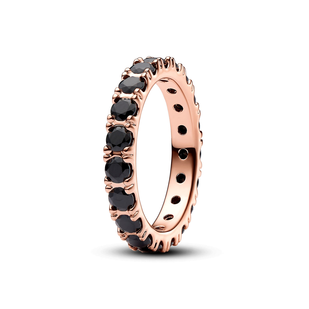 Pandora Timeless Bague Éternité Rang Scintillant Noir 180050C02
