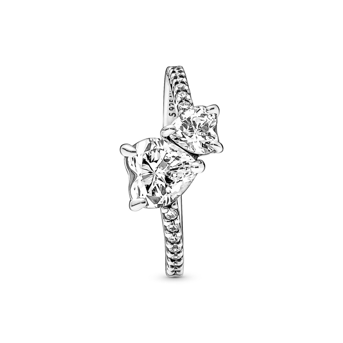 Pandora Timeless Bague Scintillante Cœur Double 191198C01