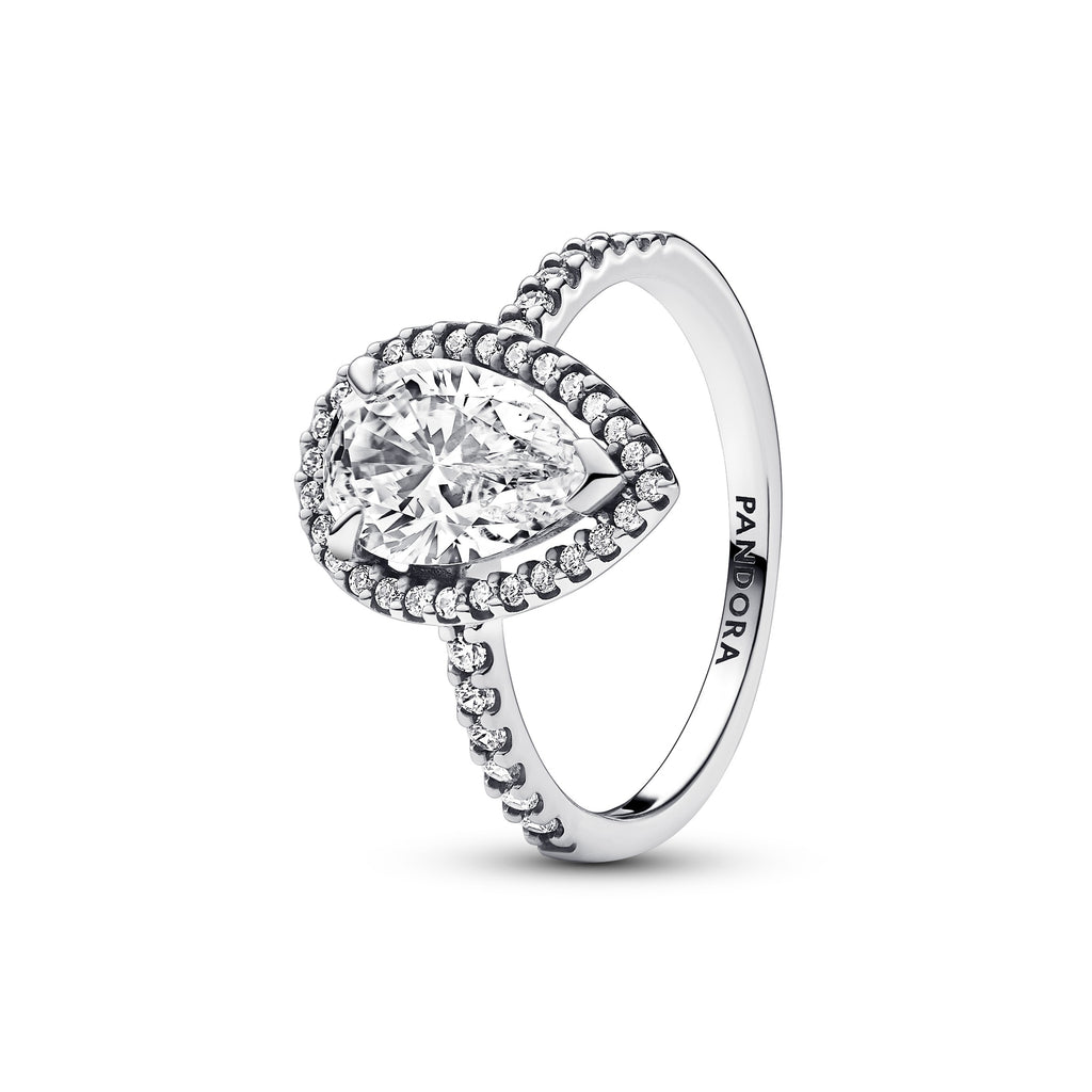 Pandora Timeless Bague Halo Poire Scintillante 193012C01