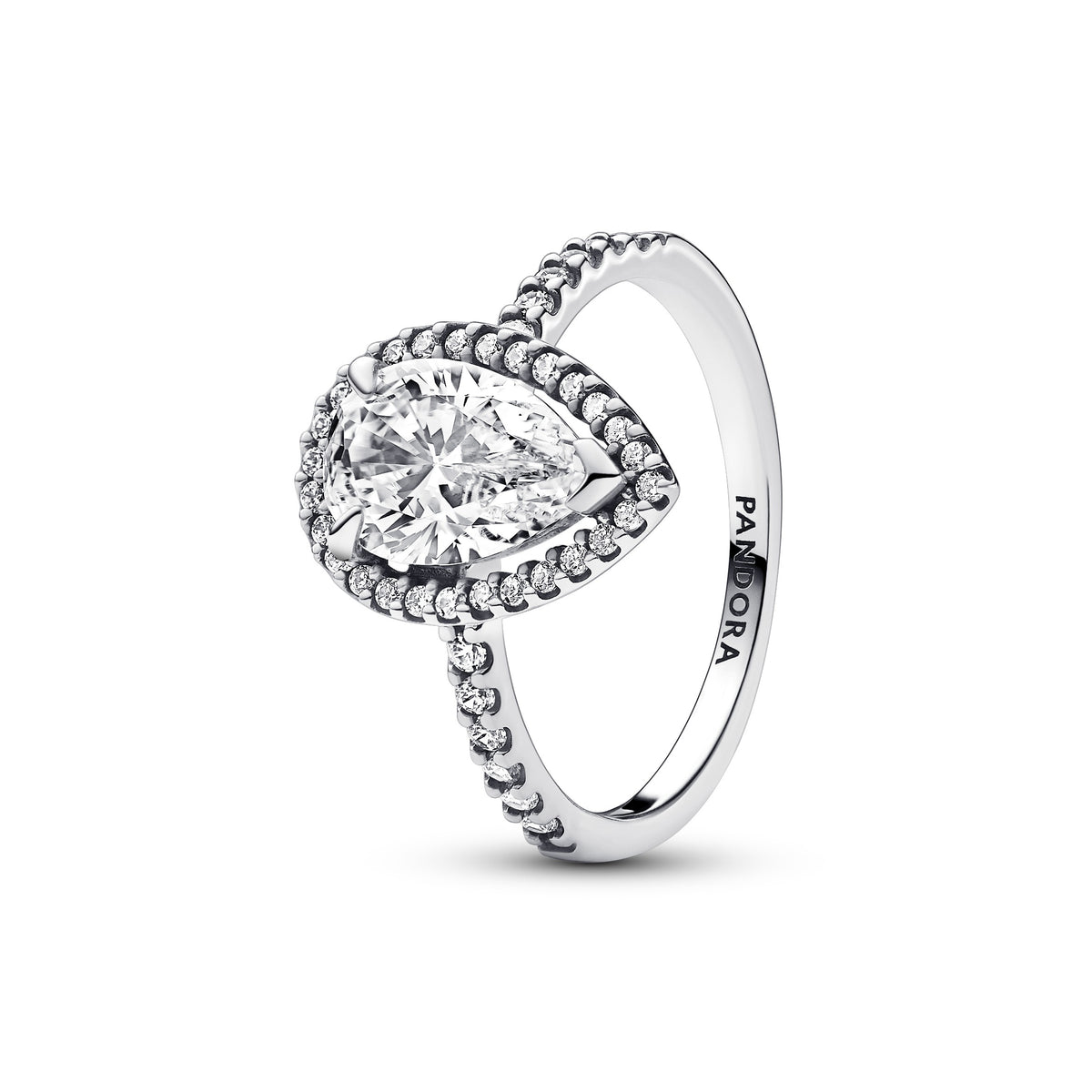 Pandora Timeless Bague Halo Poire Scintillante 193012C01