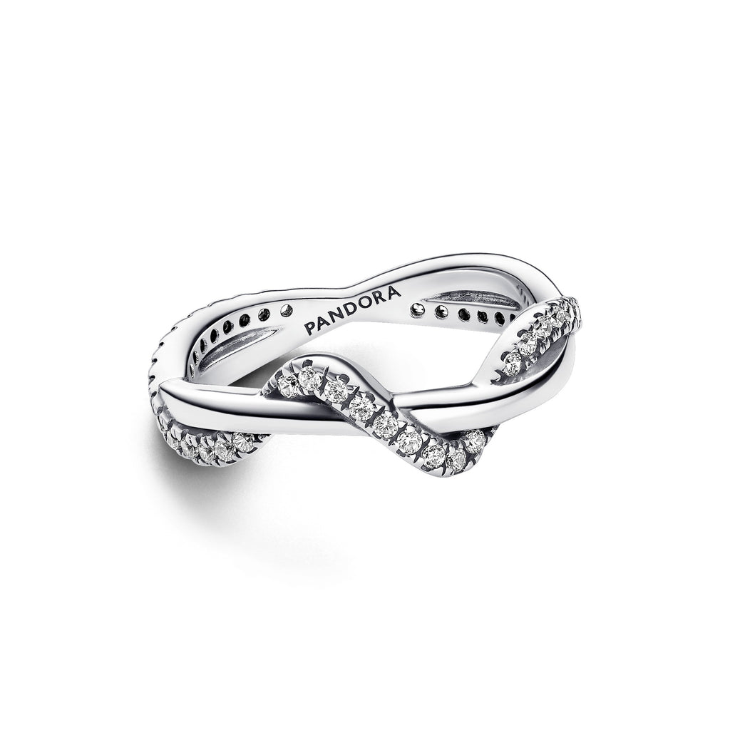Pandora Timeless Bague Vagues Entrelacées Scintillantes 193098C01