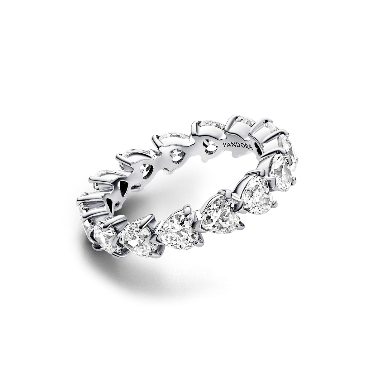 Pandora Timeless Bague Éternité Rangée de Cœurs 193103C01